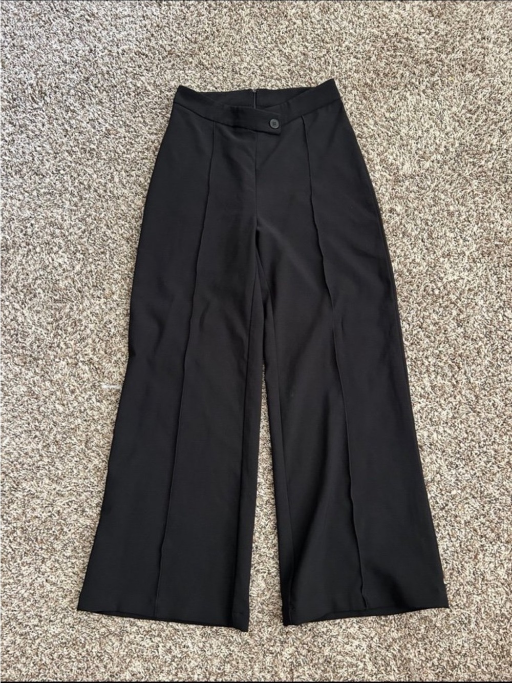 Wide-Leg Black Women's Pants